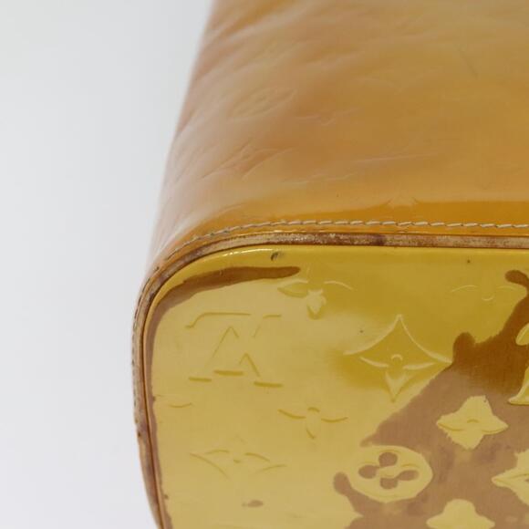 LOUIS VUITTON Monogram Vernis Houston Hand Bag Beige M91004 - Picture 15 of 16